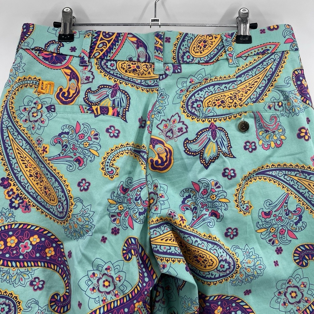 Loudmouth Men's Golf Shorts‎ Paisley Size 32 Geometric Print Colorful Resort - Picture 13 of 16